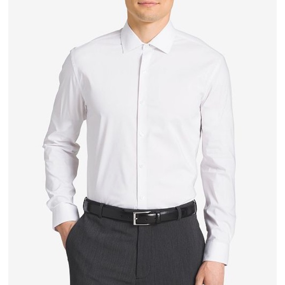 Slim Fit White Dress Shirt - Picture 1 of 3